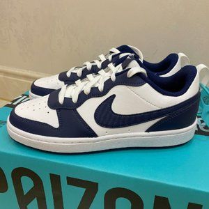 Nike Court Borough Low 2 (GS) White blue Obsidian